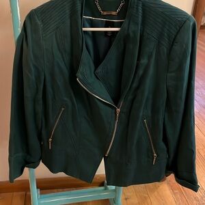 Teal motorcycle styled summer blazer